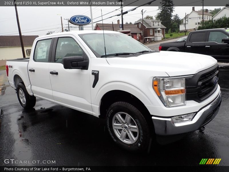 Oxford White / Medium Dark Slate 2021 Ford F150 XL SuperCrew 4x4