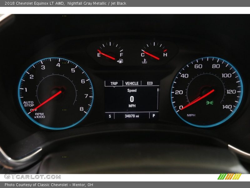 Nightfall Gray Metallic / Jet Black 2018 Chevrolet Equinox LT AWD