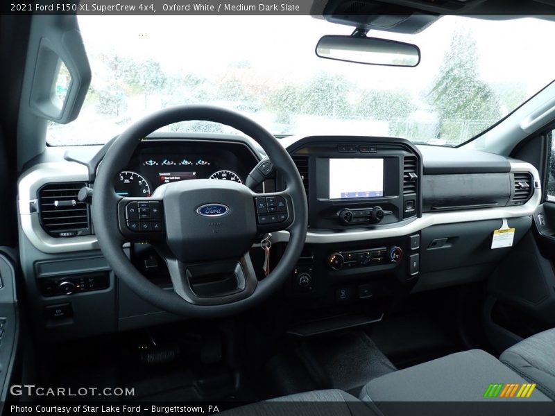 Oxford White / Medium Dark Slate 2021 Ford F150 XL SuperCrew 4x4