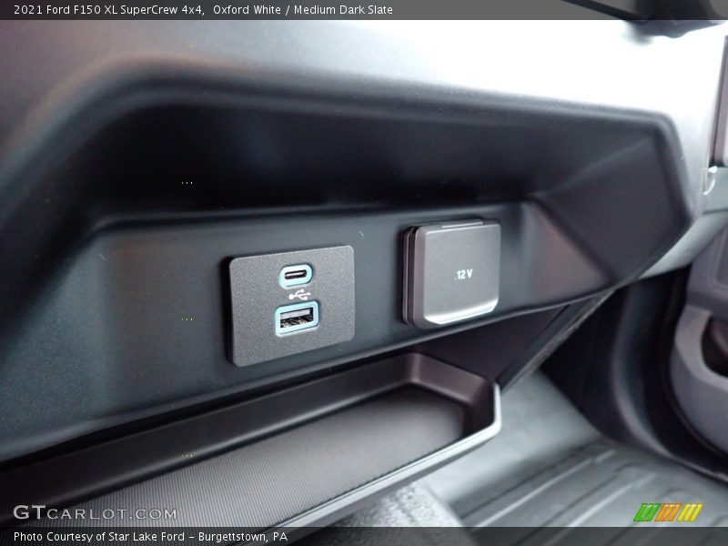 Oxford White / Medium Dark Slate 2021 Ford F150 XL SuperCrew 4x4