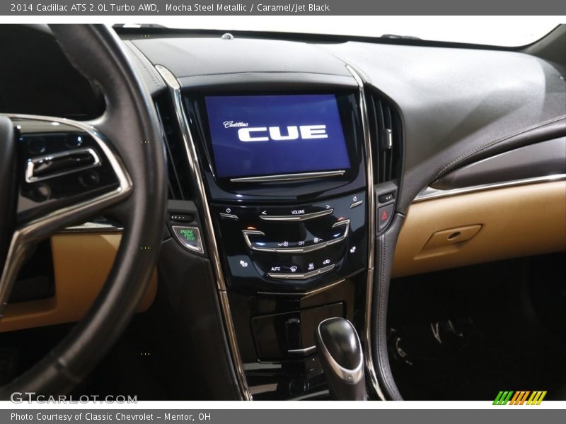 Mocha Steel Metallic / Caramel/Jet Black 2014 Cadillac ATS 2.0L Turbo AWD
