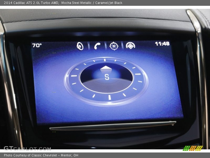 Mocha Steel Metallic / Caramel/Jet Black 2014 Cadillac ATS 2.0L Turbo AWD