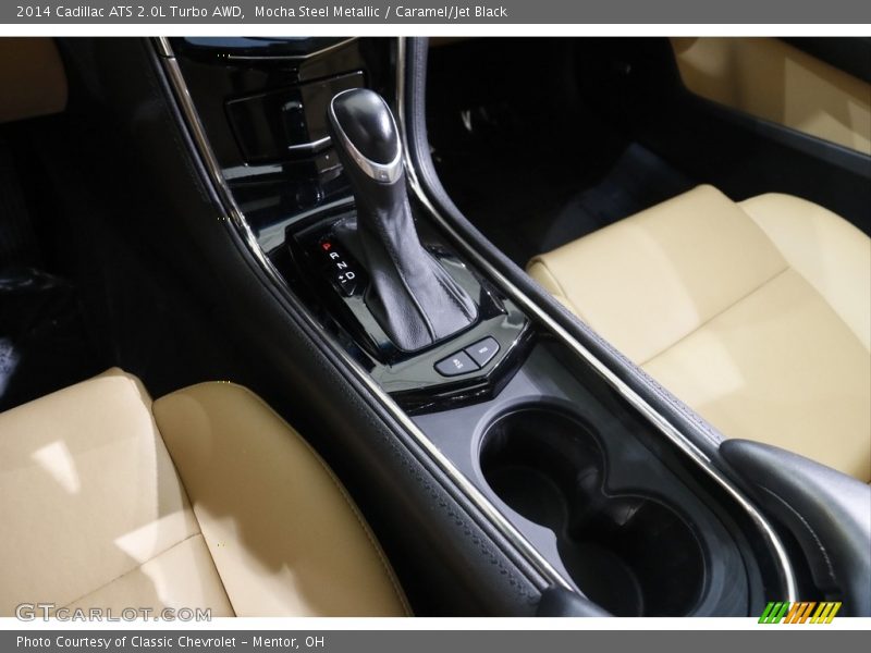 Mocha Steel Metallic / Caramel/Jet Black 2014 Cadillac ATS 2.0L Turbo AWD