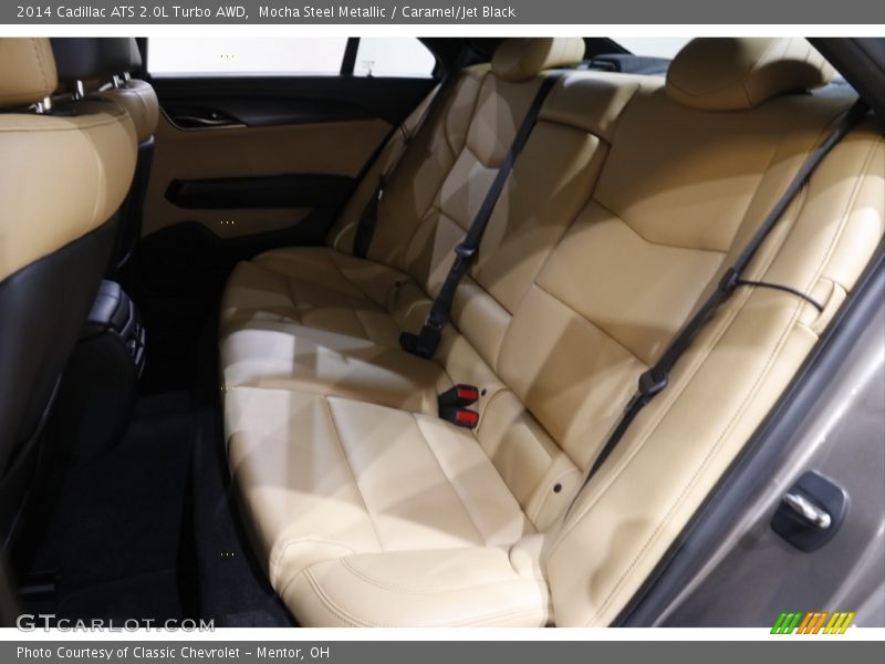 Mocha Steel Metallic / Caramel/Jet Black 2014 Cadillac ATS 2.0L Turbo AWD