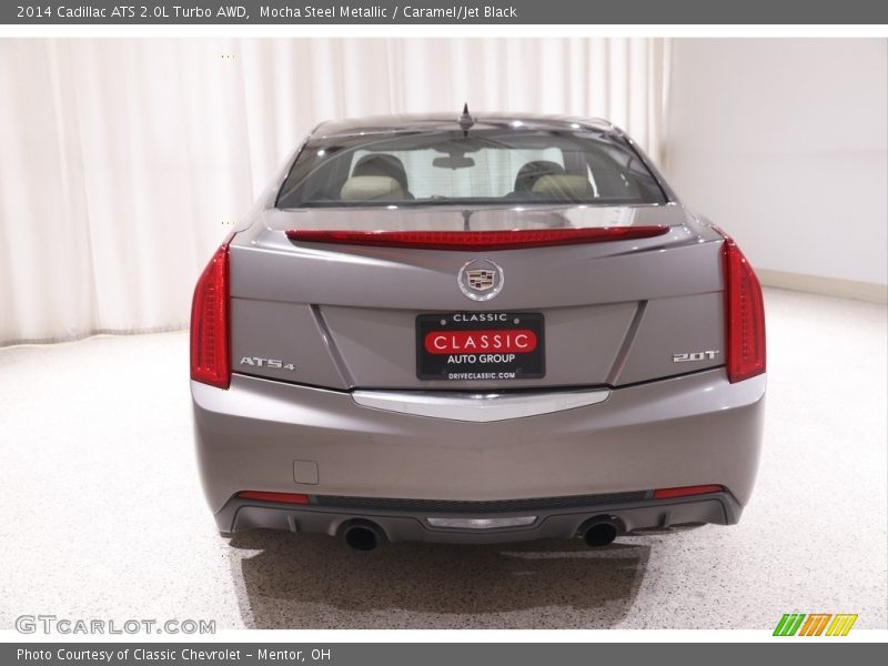 Mocha Steel Metallic / Caramel/Jet Black 2014 Cadillac ATS 2.0L Turbo AWD