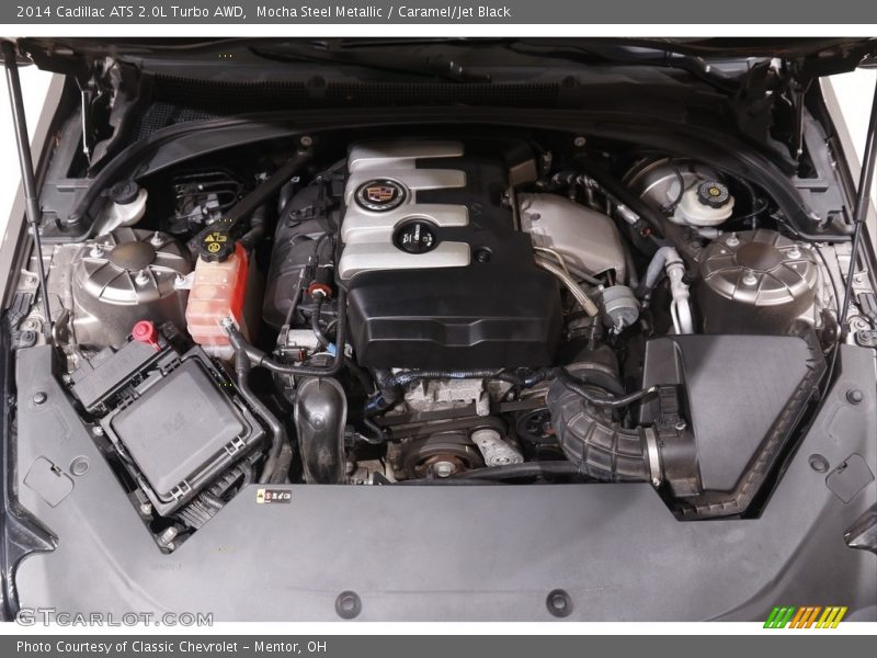 Mocha Steel Metallic / Caramel/Jet Black 2014 Cadillac ATS 2.0L Turbo AWD