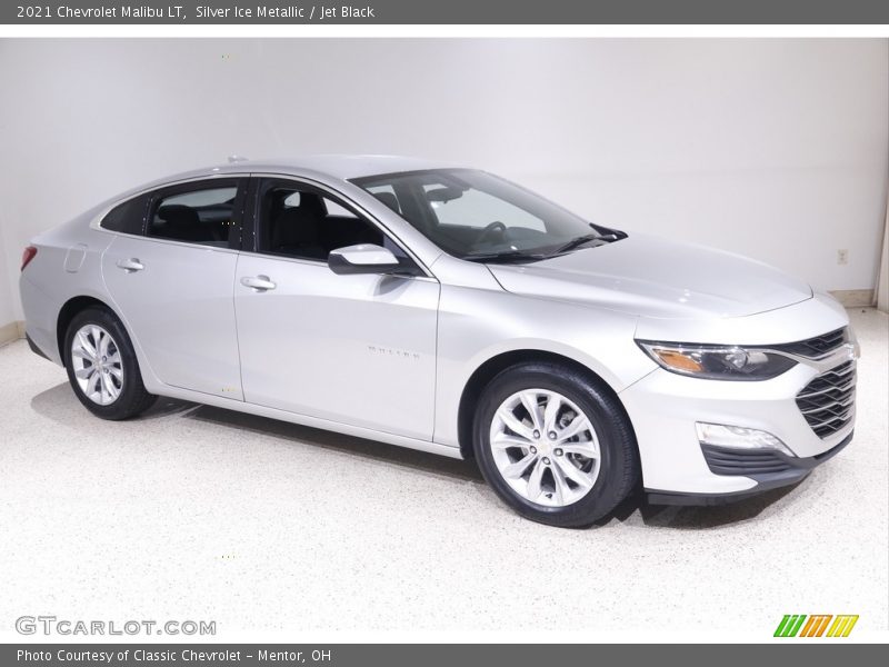 Silver Ice Metallic / Jet Black 2021 Chevrolet Malibu LT