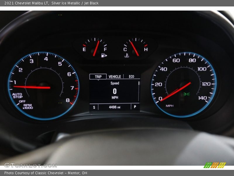 Silver Ice Metallic / Jet Black 2021 Chevrolet Malibu LT