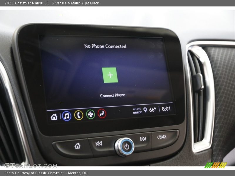Silver Ice Metallic / Jet Black 2021 Chevrolet Malibu LT