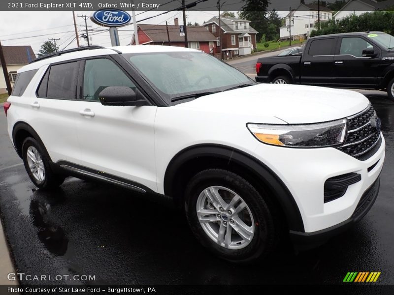 Oxford White / Ebony 2021 Ford Explorer XLT 4WD