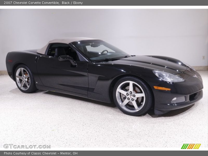 Black / Ebony 2007 Chevrolet Corvette Convertible