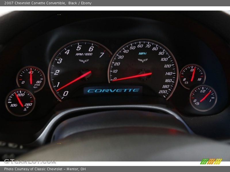 Black / Ebony 2007 Chevrolet Corvette Convertible