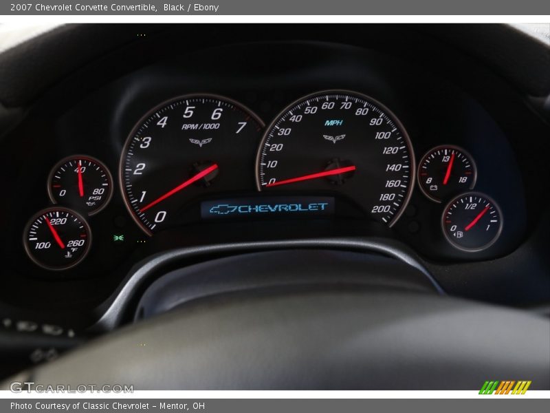 Black / Ebony 2007 Chevrolet Corvette Convertible