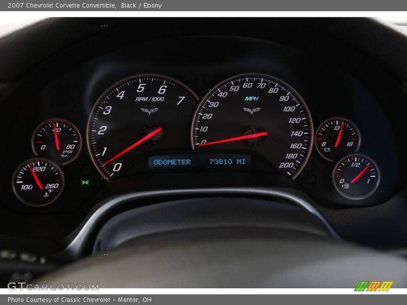 Black / Ebony 2007 Chevrolet Corvette Convertible