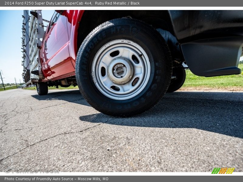 Ruby Red Metallic / Black 2014 Ford F250 Super Duty Lariat SuperCab 4x4