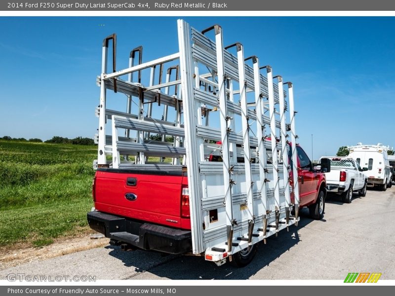 Ruby Red Metallic / Black 2014 Ford F250 Super Duty Lariat SuperCab 4x4
