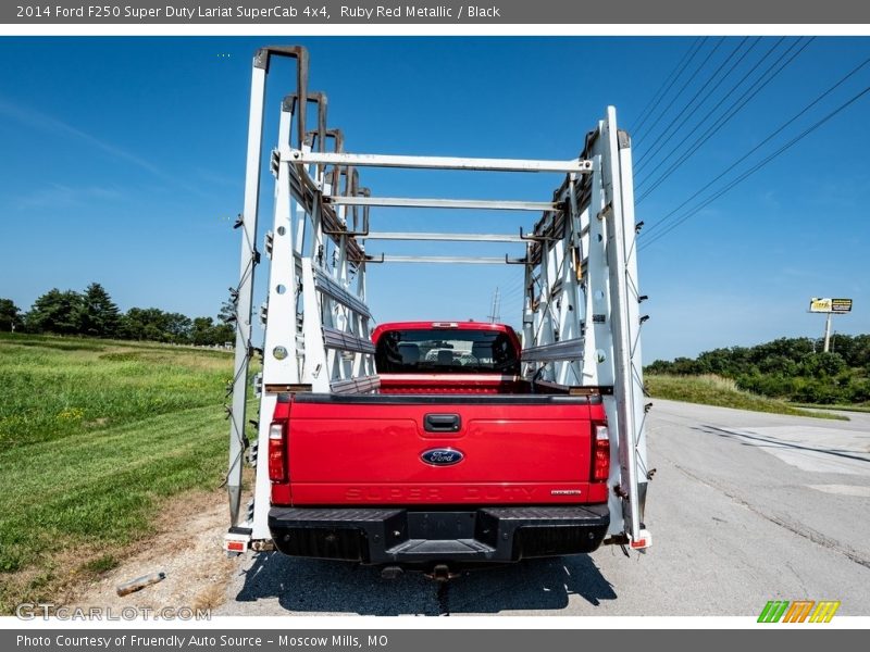 Ruby Red Metallic / Black 2014 Ford F250 Super Duty Lariat SuperCab 4x4