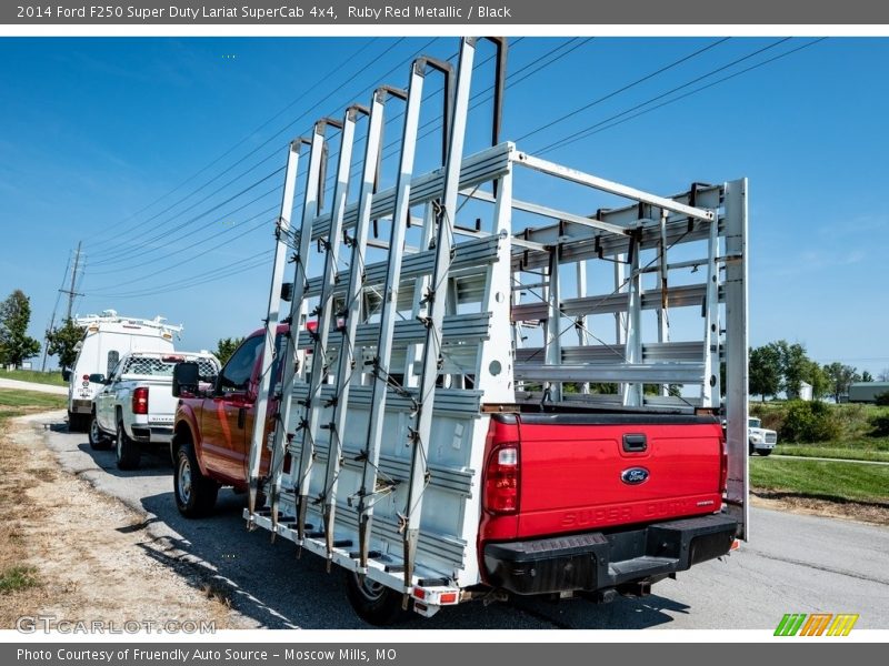 Ruby Red Metallic / Black 2014 Ford F250 Super Duty Lariat SuperCab 4x4
