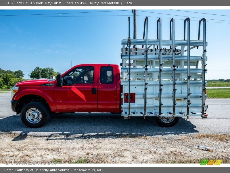 Ruby Red Metallic / Black 2014 Ford F250 Super Duty Lariat SuperCab 4x4