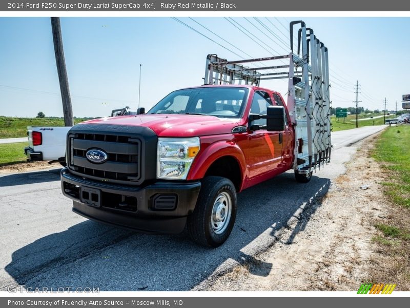 Ruby Red Metallic / Black 2014 Ford F250 Super Duty Lariat SuperCab 4x4