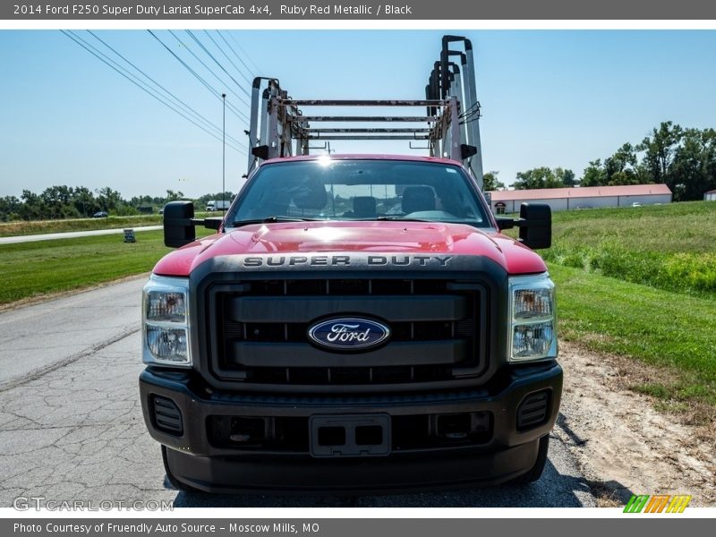 Ruby Red Metallic / Black 2014 Ford F250 Super Duty Lariat SuperCab 4x4