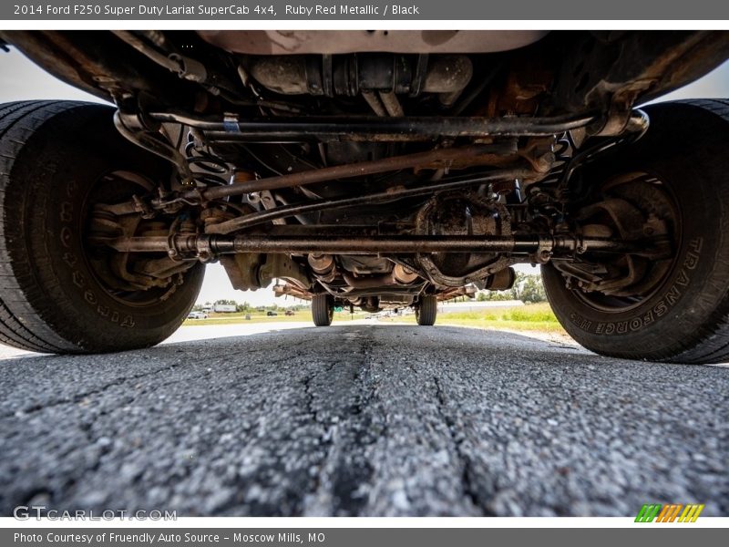 Ruby Red Metallic / Black 2014 Ford F250 Super Duty Lariat SuperCab 4x4