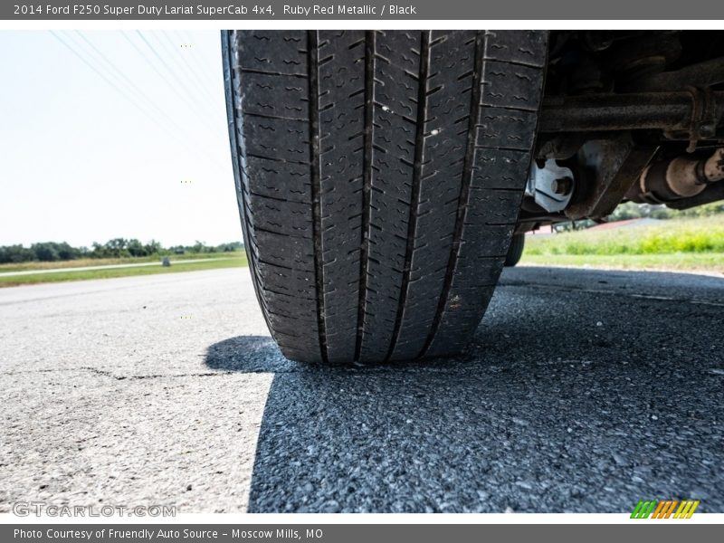 Ruby Red Metallic / Black 2014 Ford F250 Super Duty Lariat SuperCab 4x4
