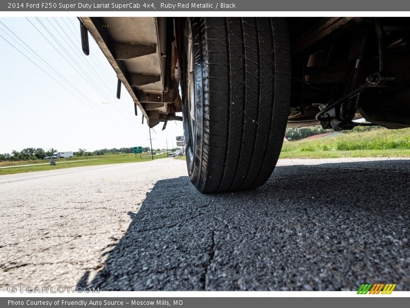 Ruby Red Metallic / Black 2014 Ford F250 Super Duty Lariat SuperCab 4x4