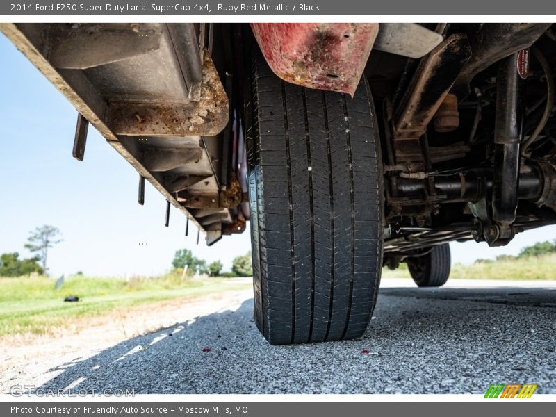 Ruby Red Metallic / Black 2014 Ford F250 Super Duty Lariat SuperCab 4x4
