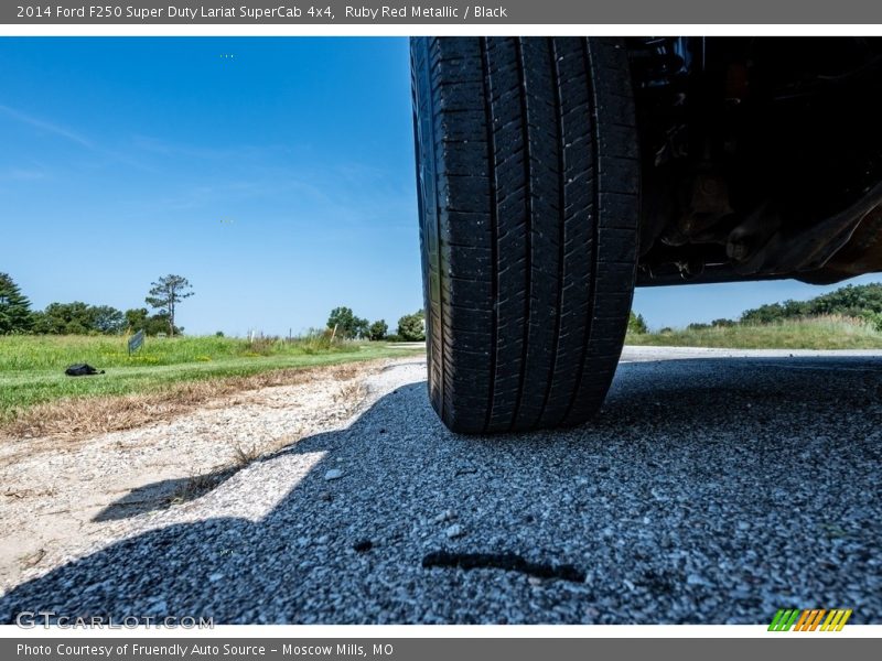 Ruby Red Metallic / Black 2014 Ford F250 Super Duty Lariat SuperCab 4x4