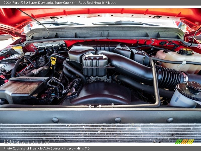 Ruby Red Metallic / Black 2014 Ford F250 Super Duty Lariat SuperCab 4x4