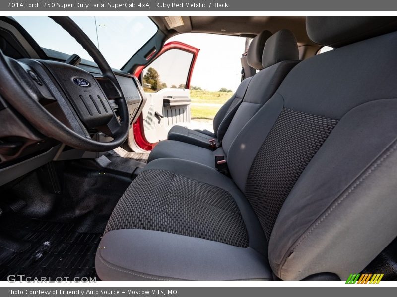 Ruby Red Metallic / Black 2014 Ford F250 Super Duty Lariat SuperCab 4x4