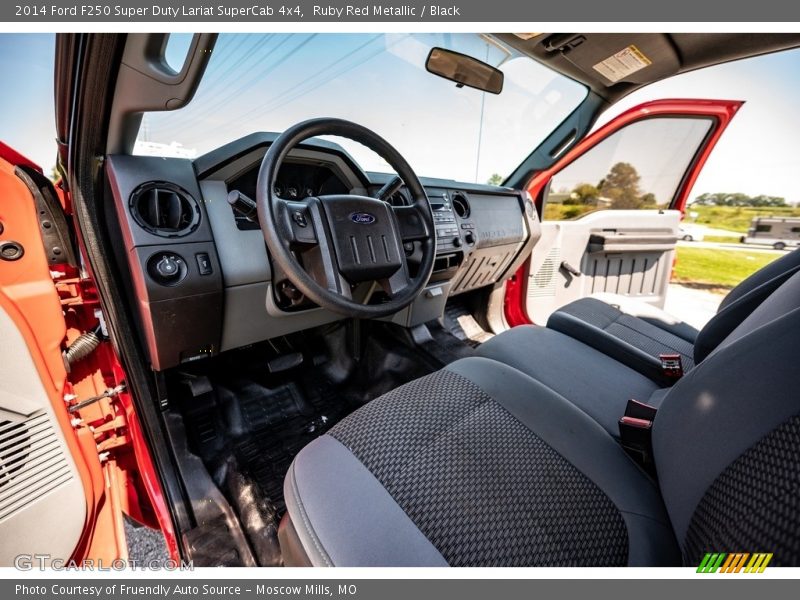 Ruby Red Metallic / Black 2014 Ford F250 Super Duty Lariat SuperCab 4x4