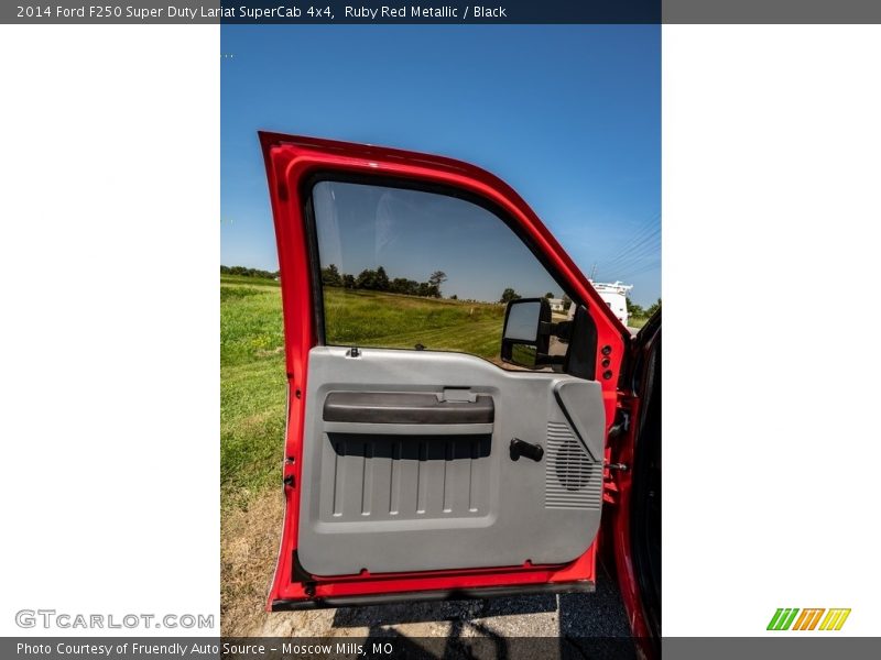 Ruby Red Metallic / Black 2014 Ford F250 Super Duty Lariat SuperCab 4x4