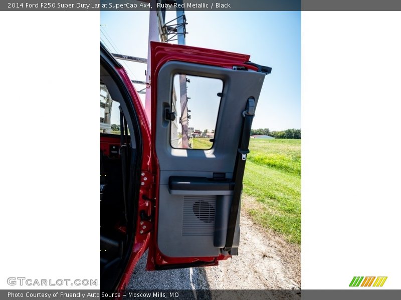 Ruby Red Metallic / Black 2014 Ford F250 Super Duty Lariat SuperCab 4x4