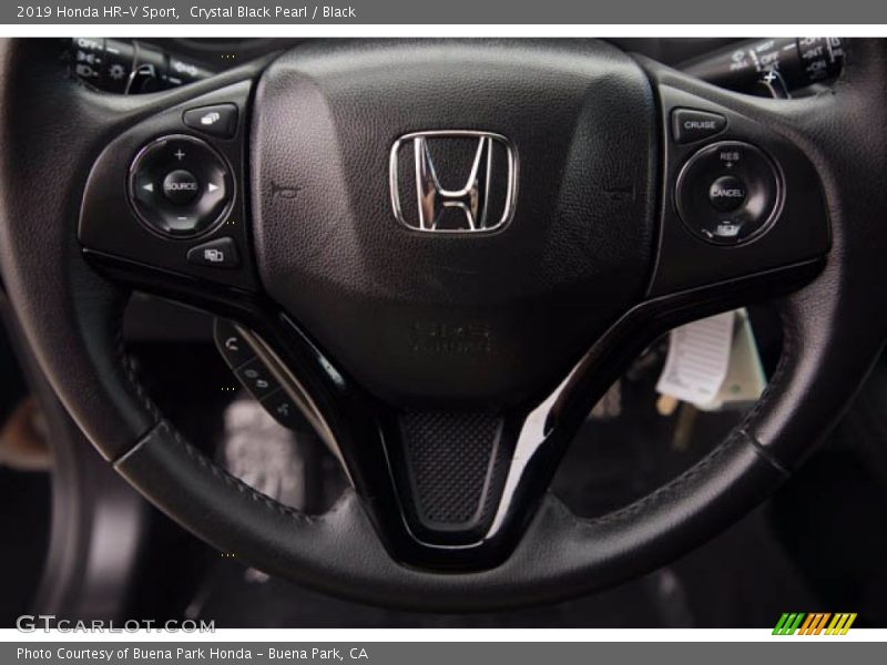 Crystal Black Pearl / Black 2019 Honda HR-V Sport