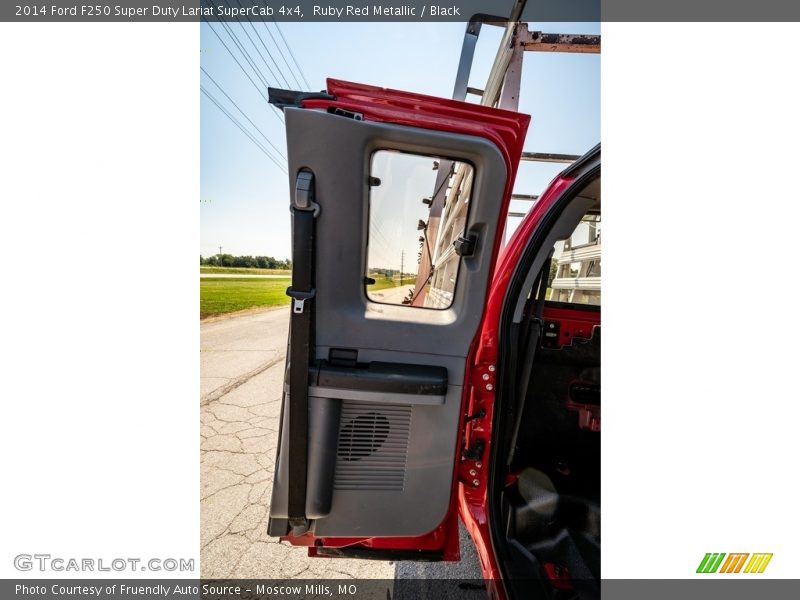 Ruby Red Metallic / Black 2014 Ford F250 Super Duty Lariat SuperCab 4x4