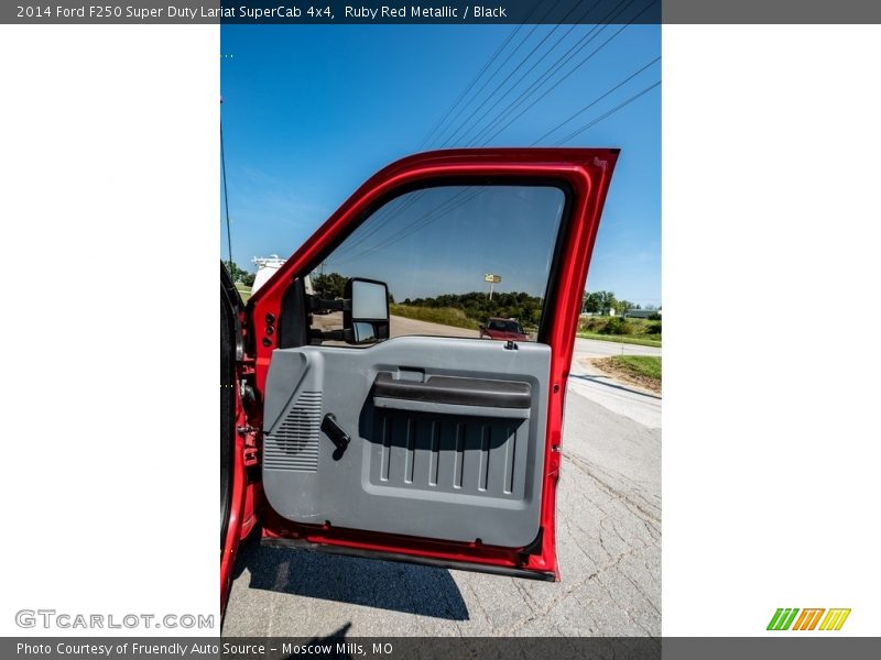 Ruby Red Metallic / Black 2014 Ford F250 Super Duty Lariat SuperCab 4x4