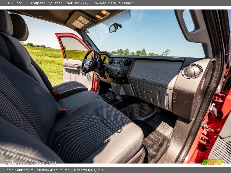 Ruby Red Metallic / Black 2014 Ford F250 Super Duty Lariat SuperCab 4x4