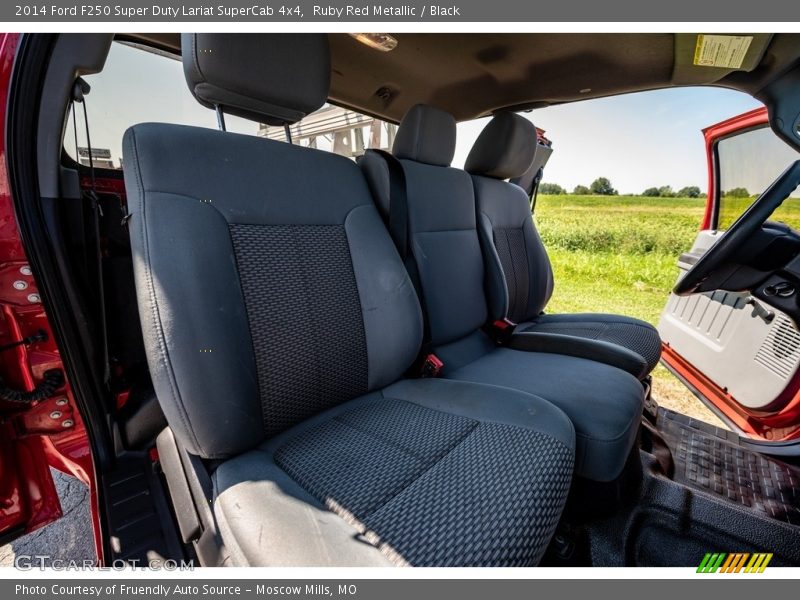Ruby Red Metallic / Black 2014 Ford F250 Super Duty Lariat SuperCab 4x4