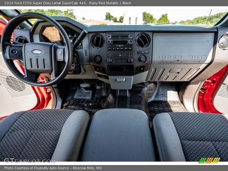 Ruby Red Metallic / Black 2014 Ford F250 Super Duty Lariat SuperCab 4x4