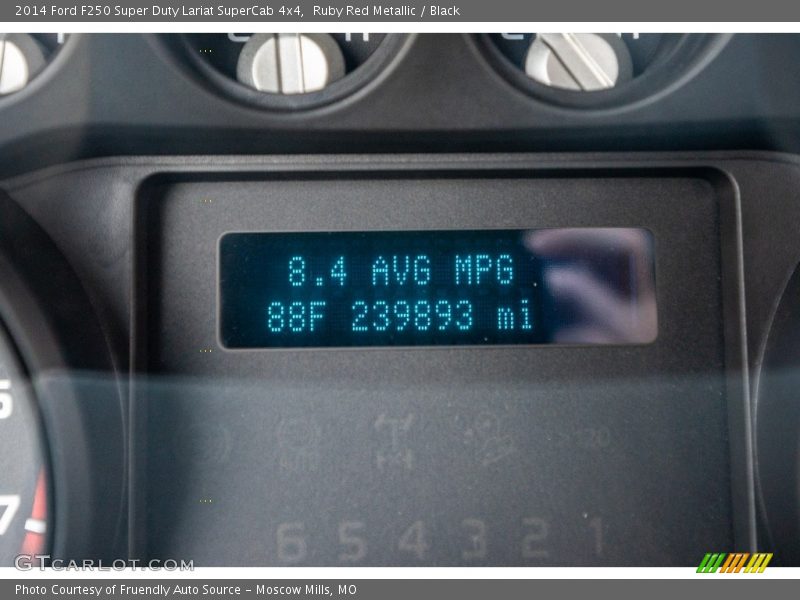 Ruby Red Metallic / Black 2014 Ford F250 Super Duty Lariat SuperCab 4x4