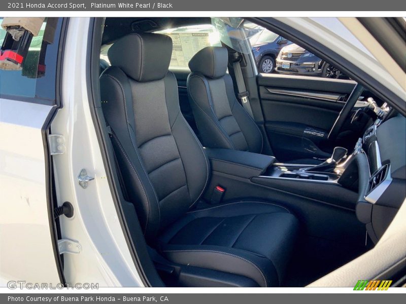 Platinum White Pearl / Black 2021 Honda Accord Sport