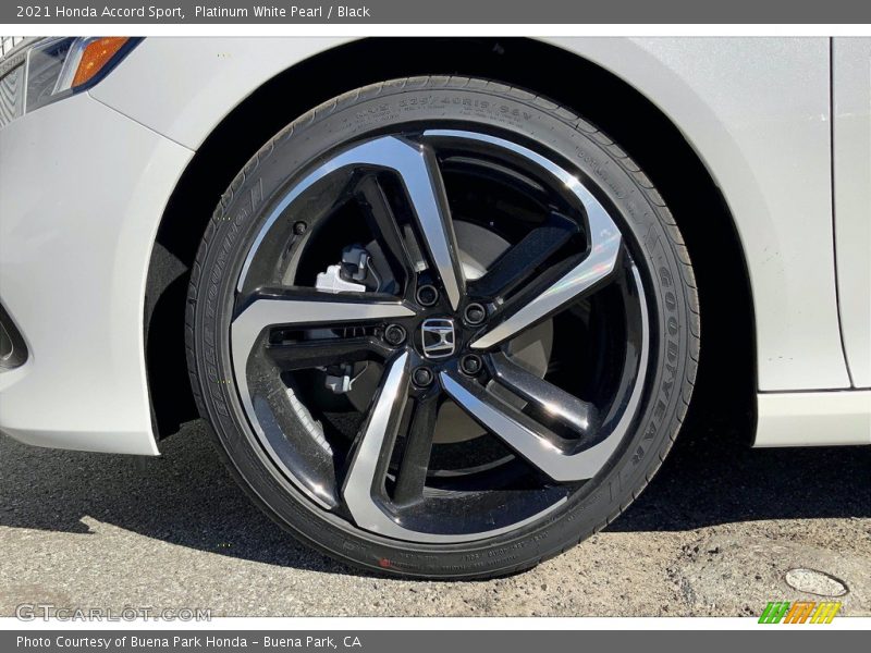 Platinum White Pearl / Black 2021 Honda Accord Sport