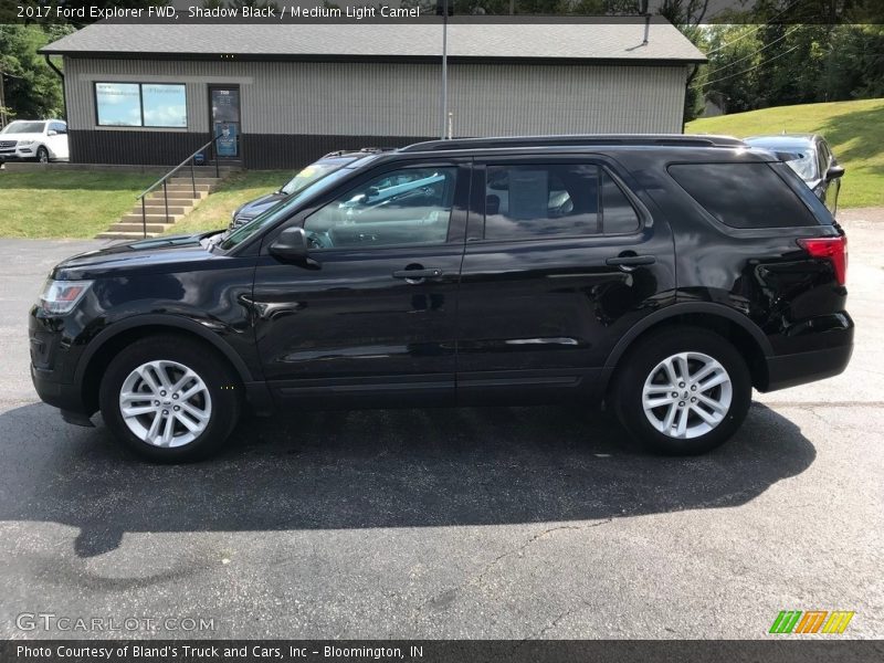 Shadow Black / Medium Light Camel 2017 Ford Explorer FWD
