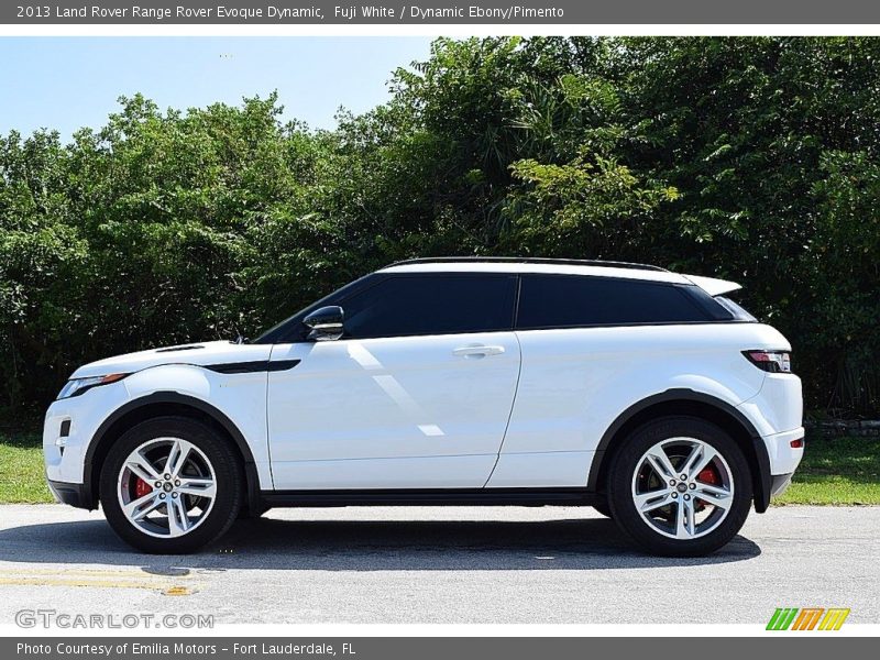 Fuji White / Dynamic Ebony/Pimento 2013 Land Rover Range Rover Evoque Dynamic