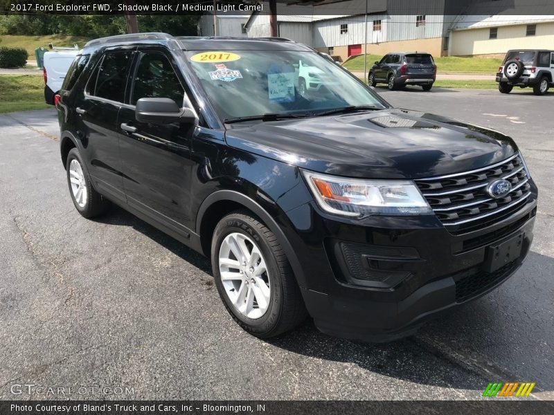 Shadow Black / Medium Light Camel 2017 Ford Explorer FWD