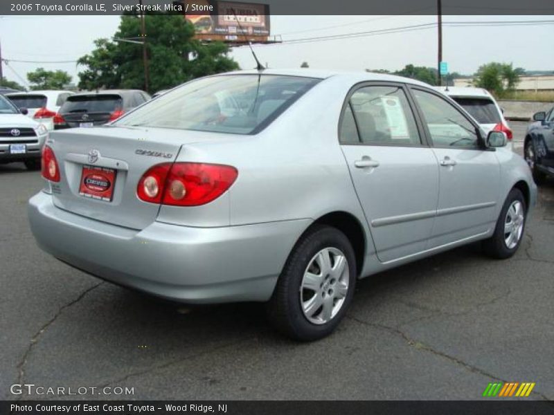 Silver Streak Mica / Stone 2006 Toyota Corolla LE