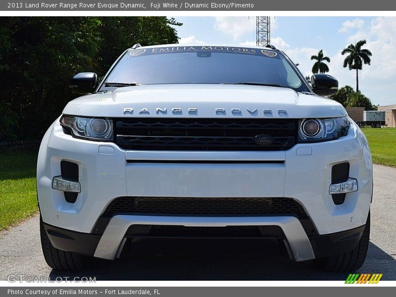 Fuji White / Dynamic Ebony/Pimento 2013 Land Rover Range Rover Evoque Dynamic