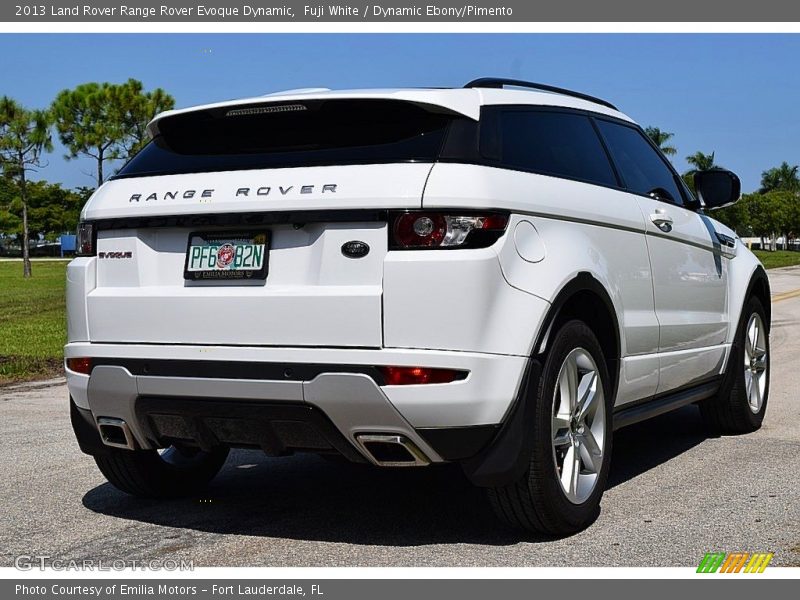 Fuji White / Dynamic Ebony/Pimento 2013 Land Rover Range Rover Evoque Dynamic